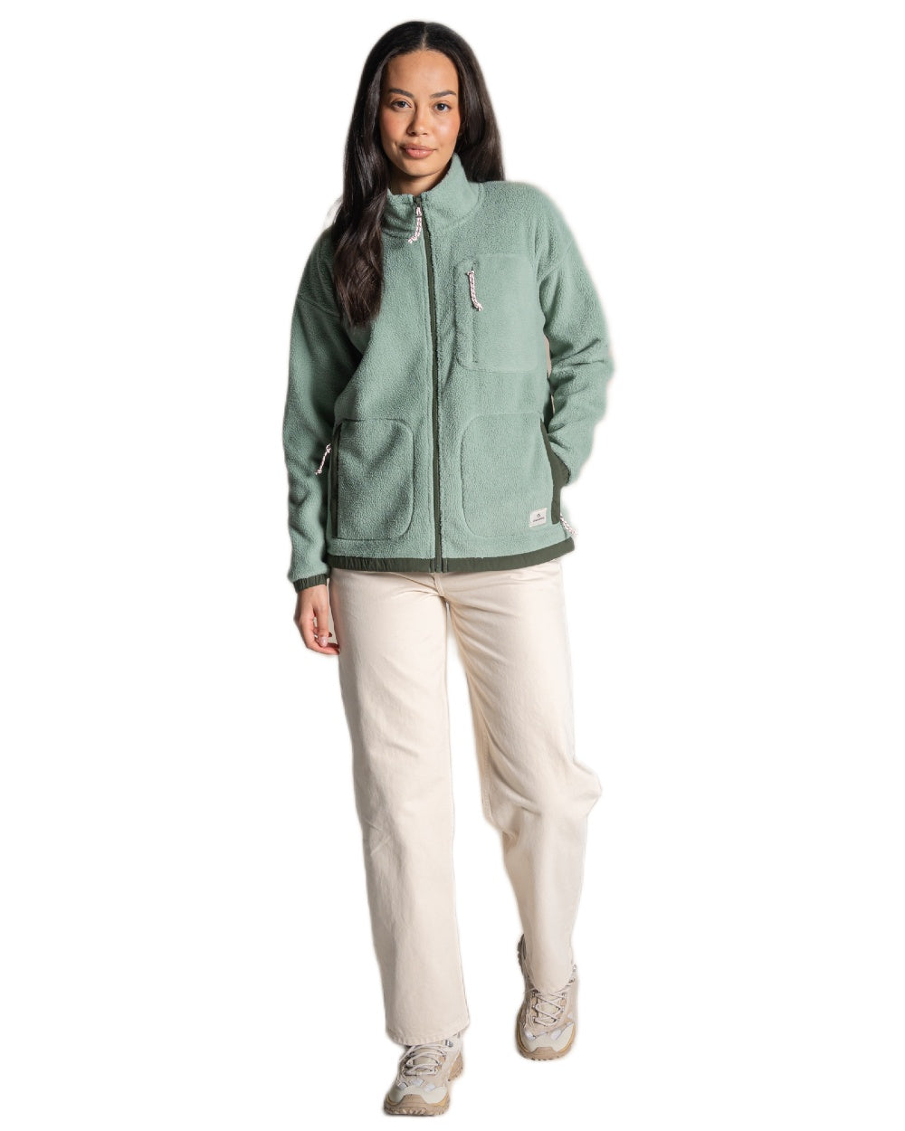 Glacial Green coloured Craghoppers Womens Sanaa Jacket on white background