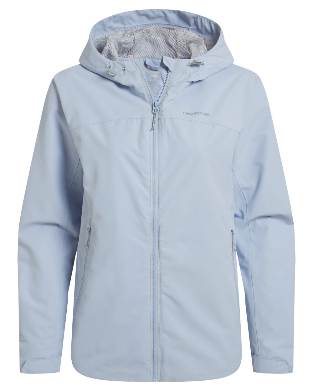 Nimbus Blue coloured Craghoppers Womens Solla Waterproof Jacket on white background