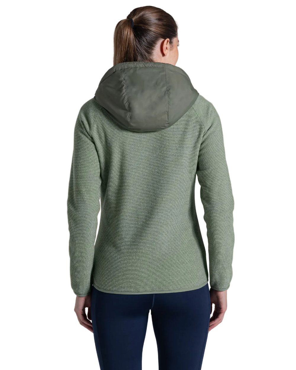 Sage coloured Craghoppers Womens Zayas Hybrid Insulating Jacket on white background