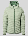 Craghoppers Womens Compresslite VIII Hooded Jacket in Meadow Haze/Frosted Pine #colour_meadow-haze-frosted-pine
