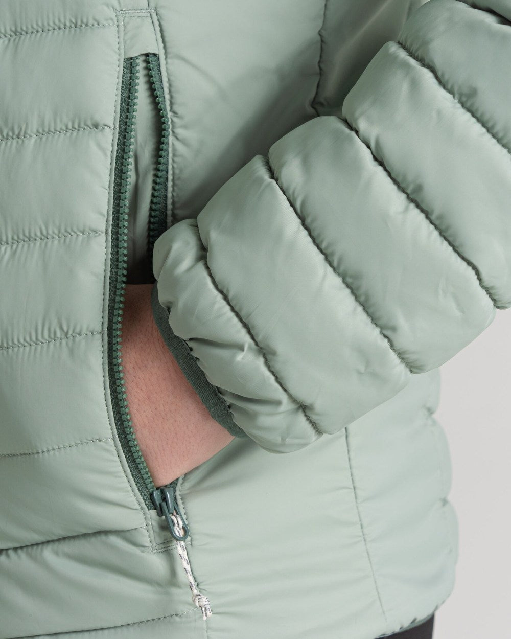 Craghoppers Womens Compresslite VIII Hooded Jacket in Meadow Haze/Frosted Pine 