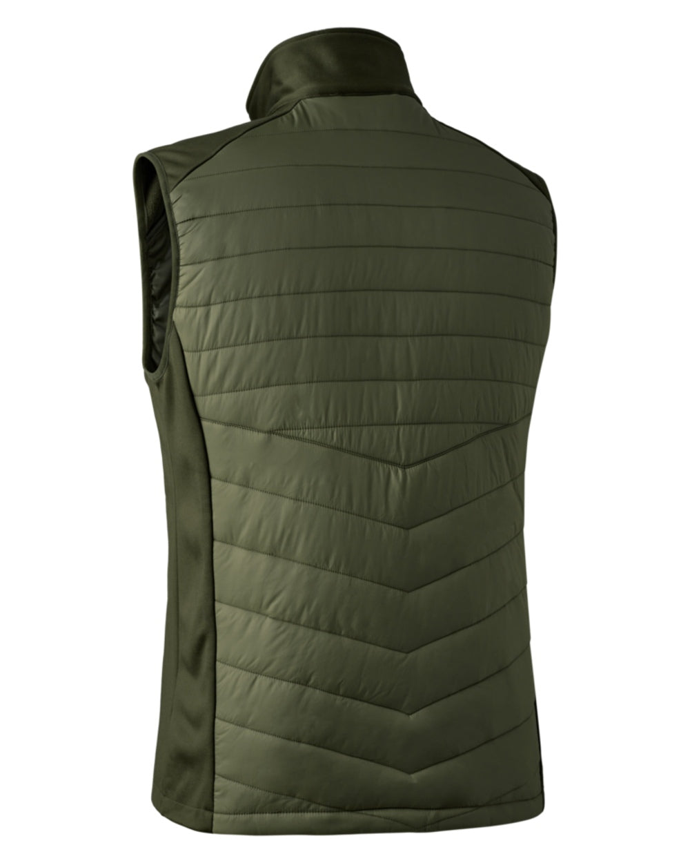 Forest Green coloured Deerhunter Chamois Padded Waistcoat on white background