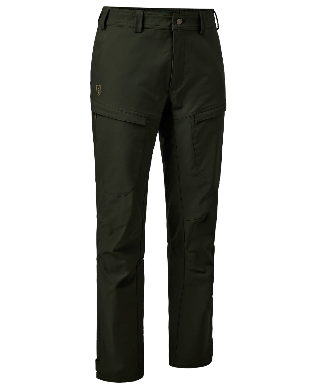 Forest Ember coloured Deerhunter Climate Trousers with 37.5® Technology on hite background