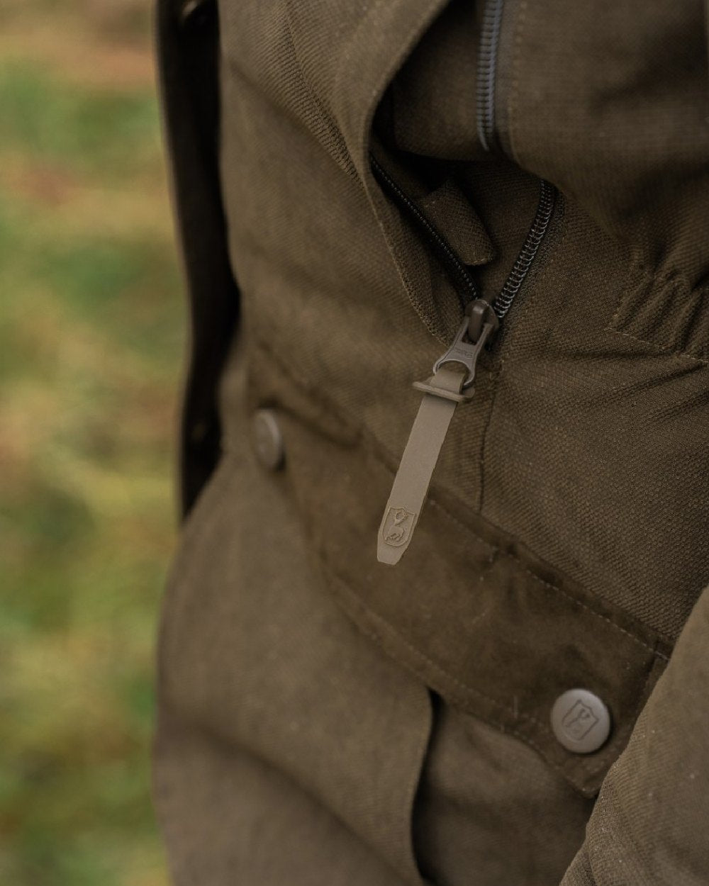 Tarmac Green Coloured Deerhunter Eagle Winter Jacket On A White Background