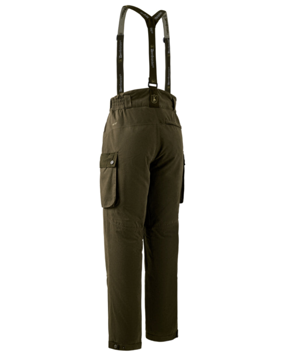 Tarmac Green Coloured Deerhunter Eagle Winter Trousers On A White Background