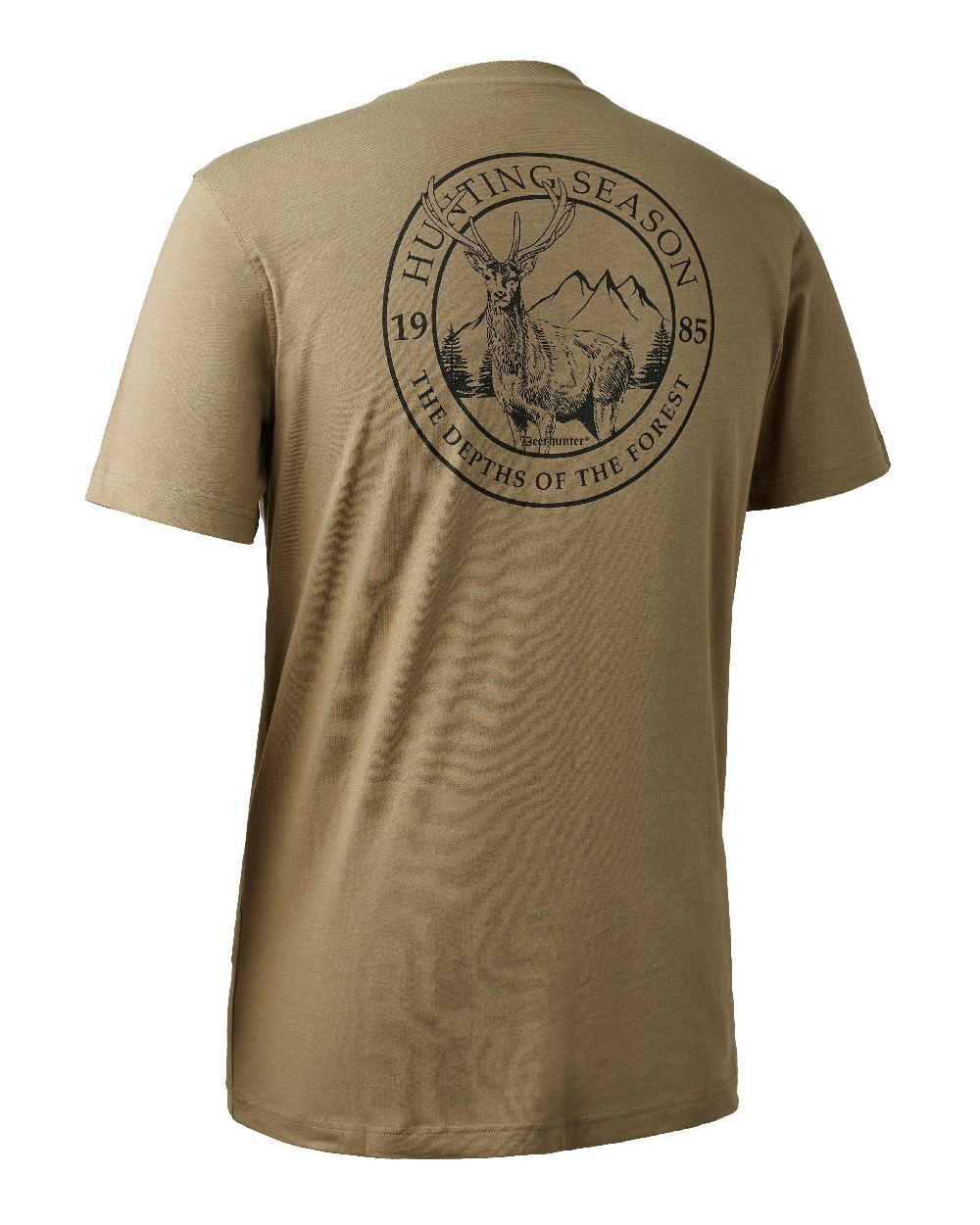 Driftwood coloured Deerhunter Easton T-Shirt on white background