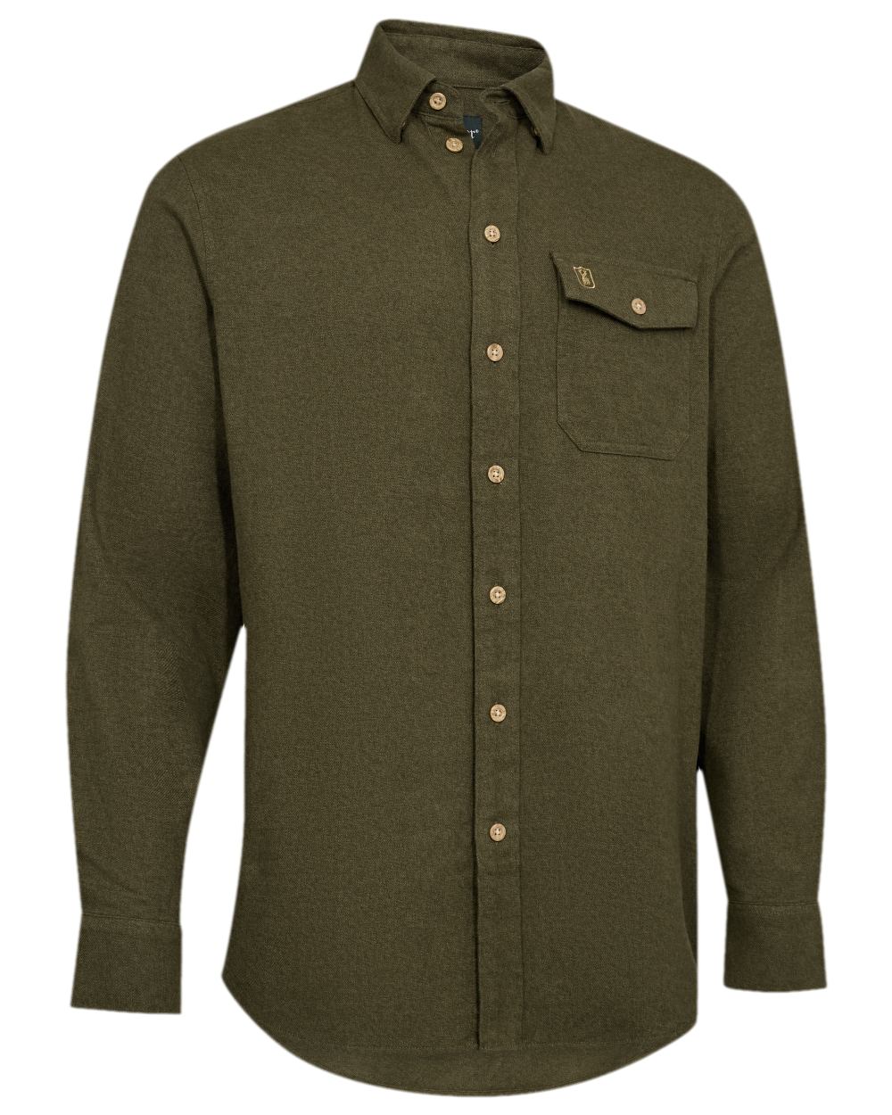 Forest Green Coloured Deerhunter Evan Shirt on white background