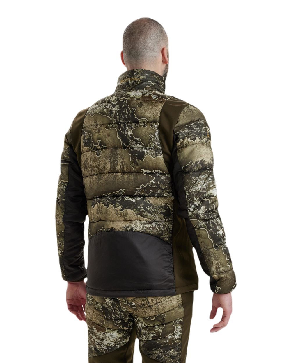 Realtree Excape coloured Deerhunter Excape Quilted Jacket on white background