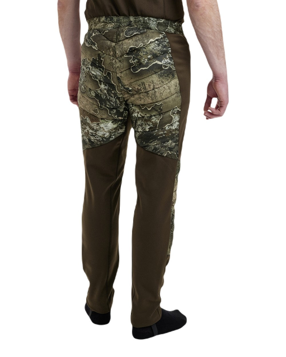 Realtree Excape coloured Deerhunter Excape Quilted Trousers on white background
