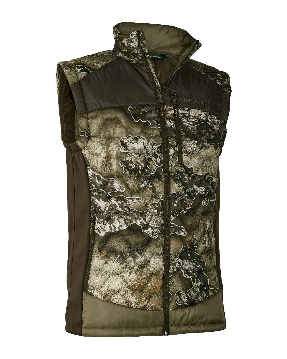 Realtree Excape coloured Deerhunter Excape Quilted Waistcoat on white background
