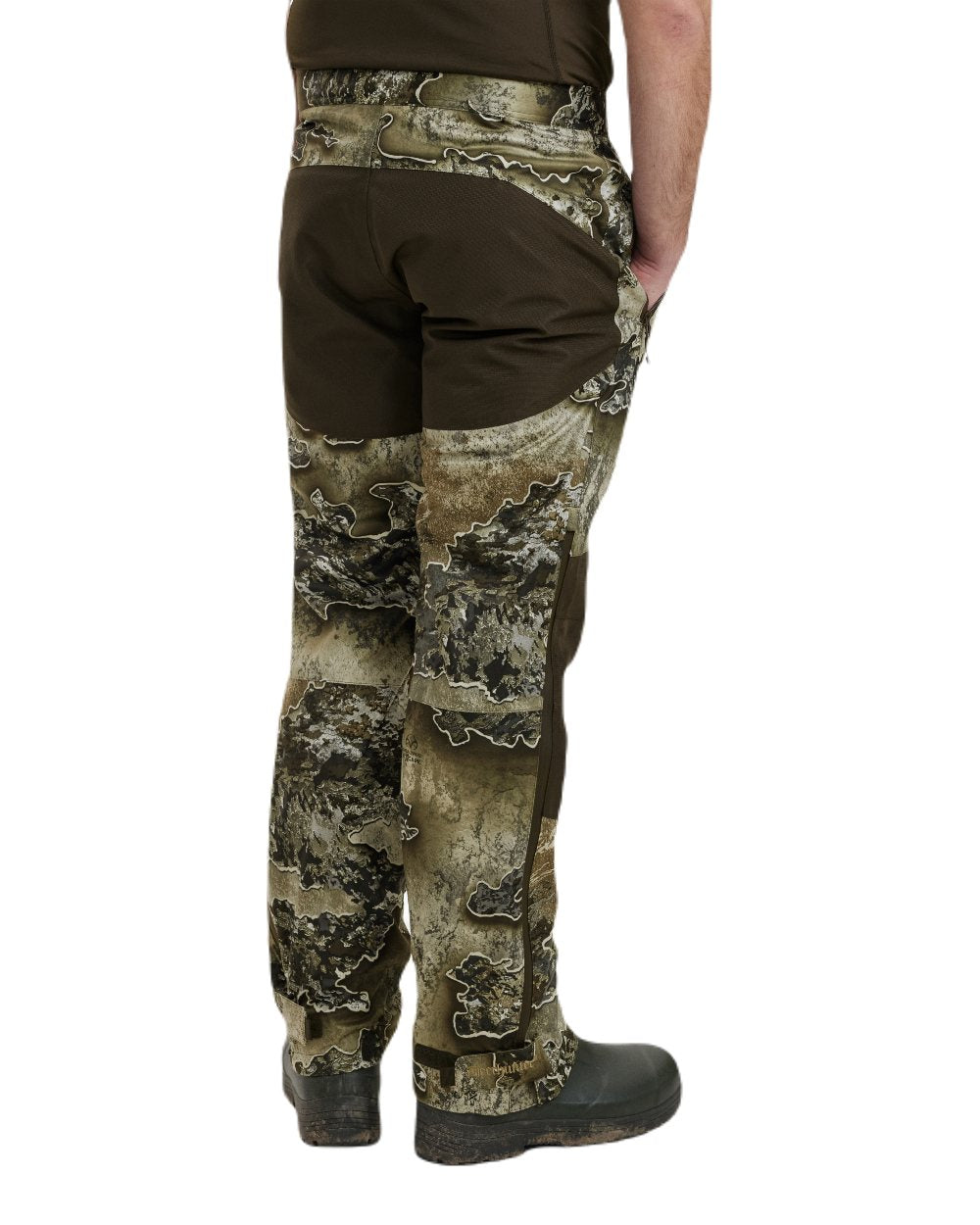 Realtree Excape coloured Deerhunter Excape Rain Trousers on white background