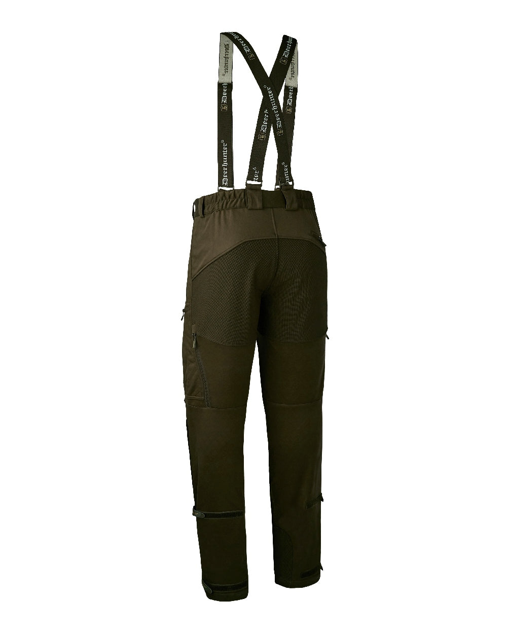 Art Green coloured Deerhunter Excape Softshell Trousers on white background