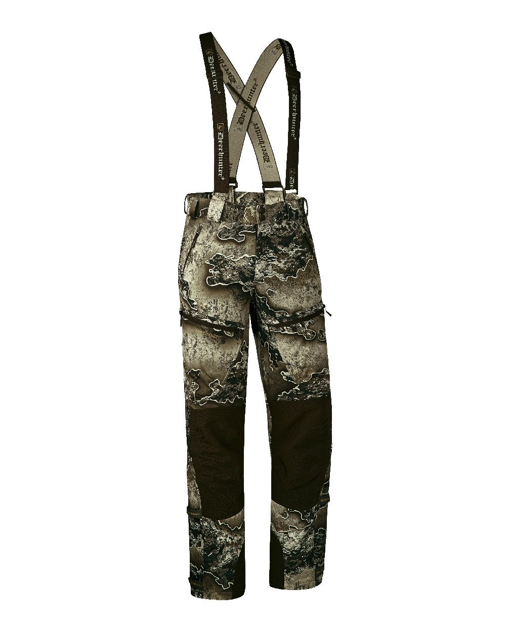 Realtree Excape coloured Deerhunter Excape Softshell Trousers on white background