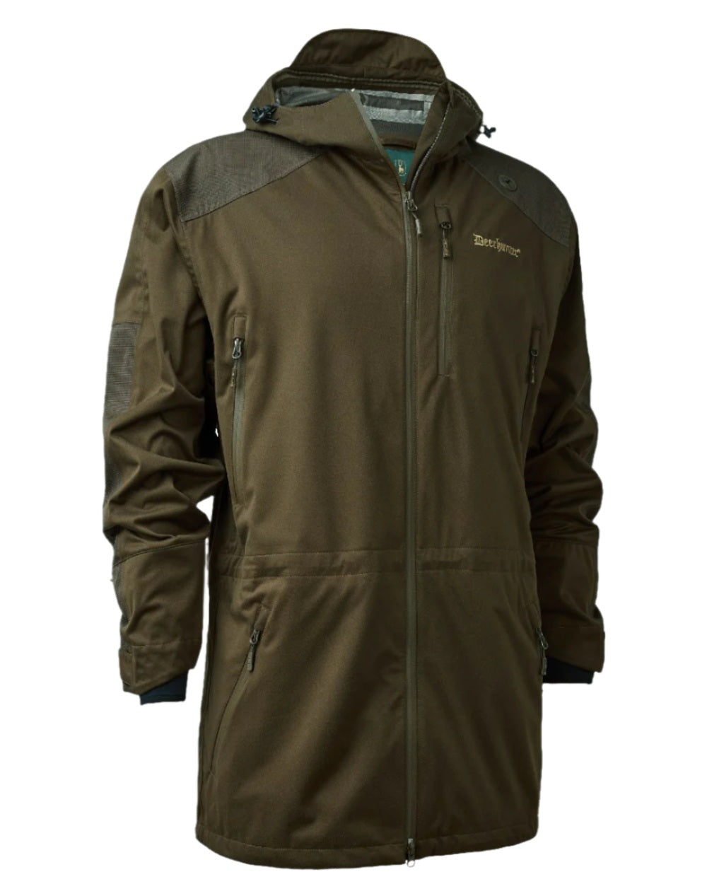 thumbnail interactive-video image 1 of River City Men's XL Yellow PVC Rain Coat Jacket – Lightweight, Waterproof, Hooded 1 of 2