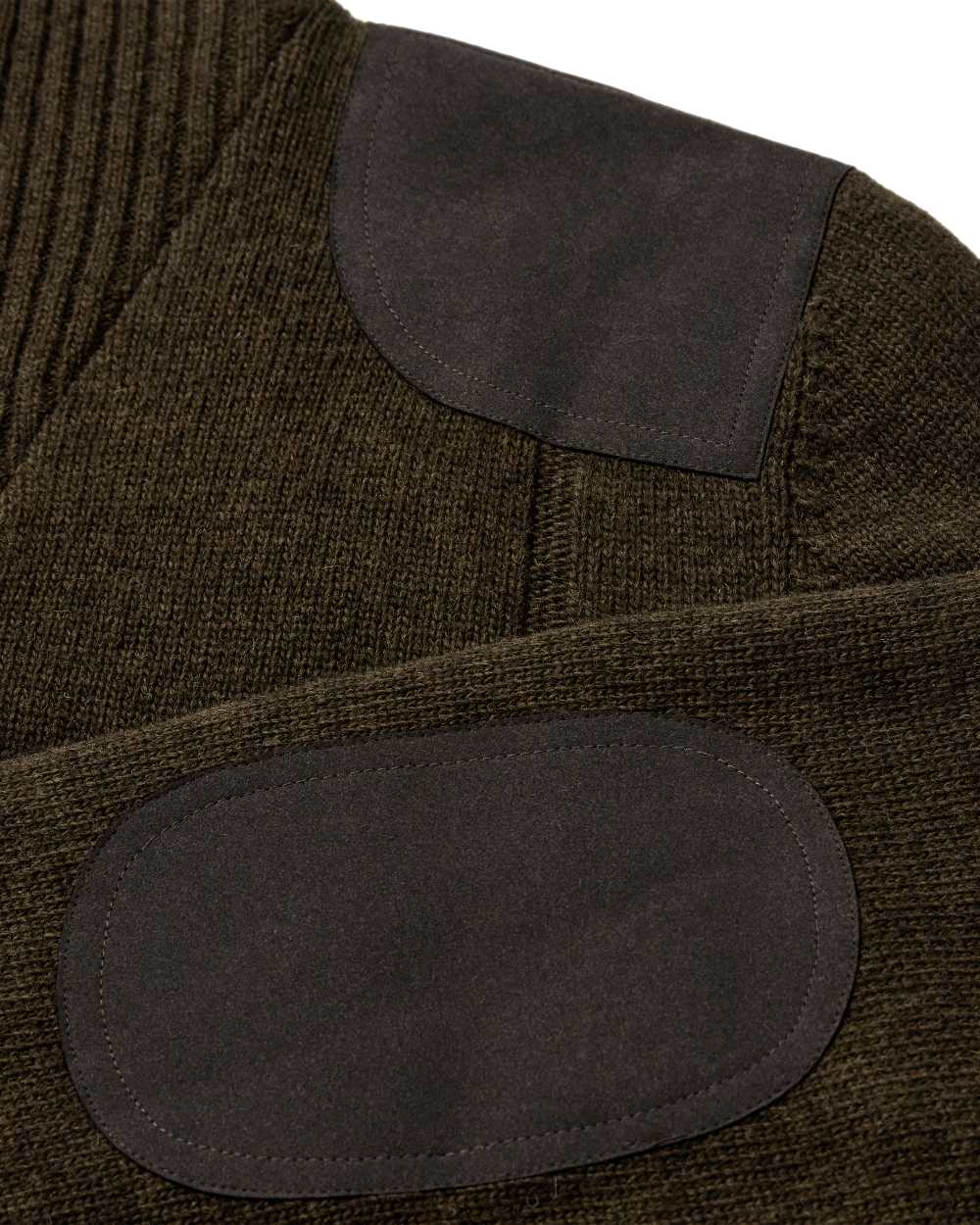 Woodland Melange Coloured Deerhunter Finley Stormliner Knit on white background