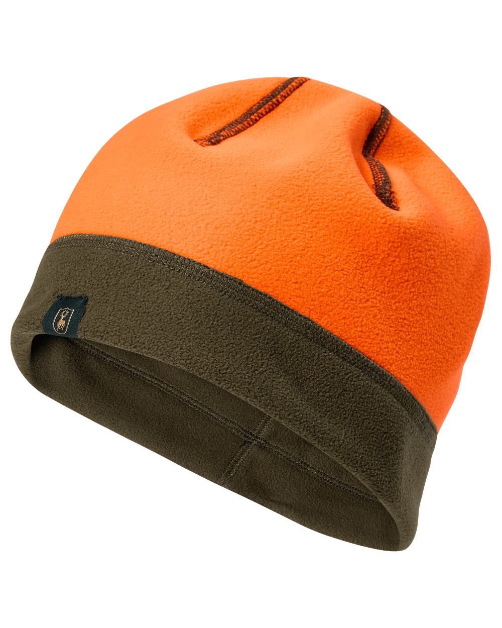 Tarmac Green coloured Deerhunter Fleece Beanie on white background