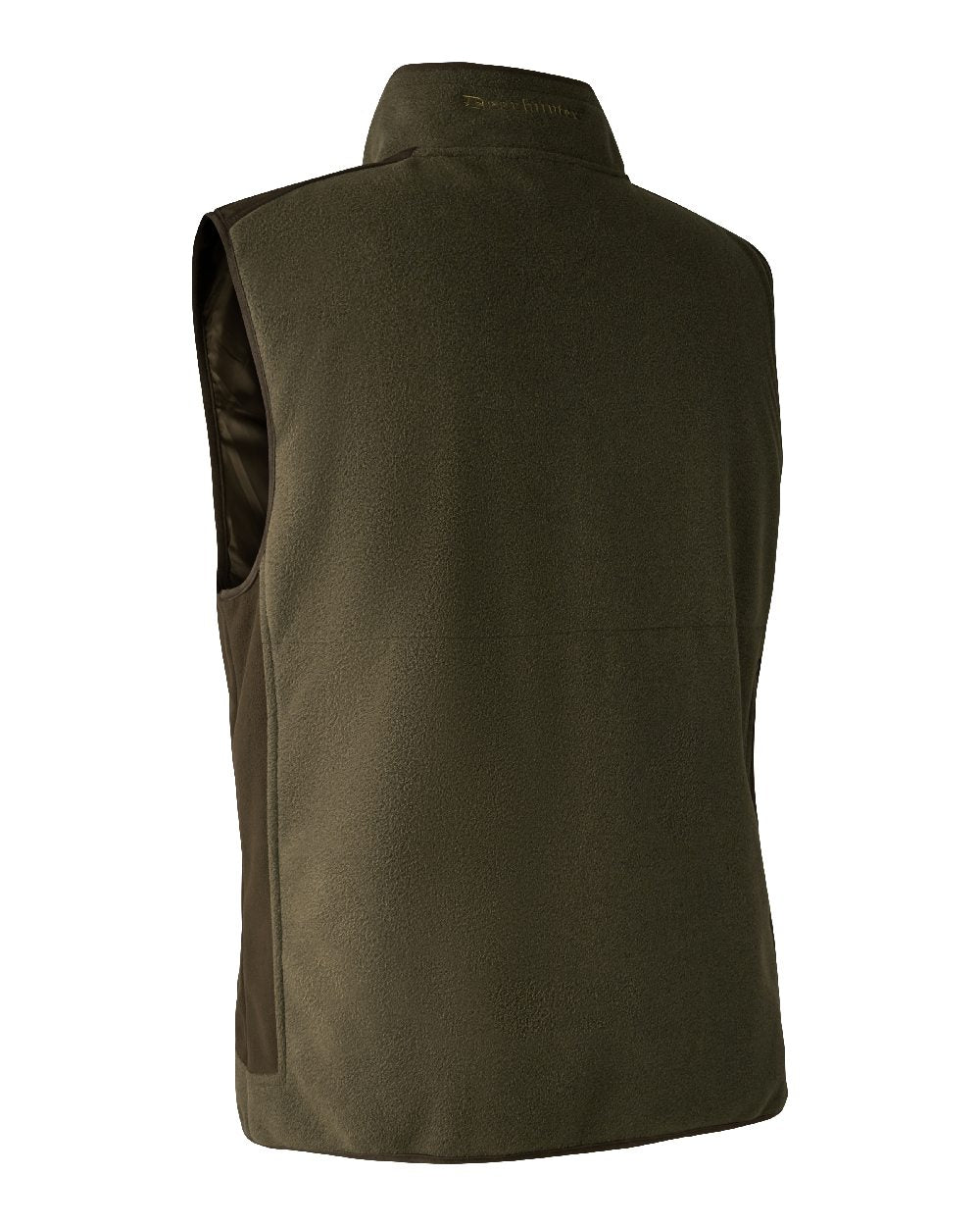 Graphite Green coloured Deerhunter Gamekeeper Bonded Fleece Waistcoat on white background