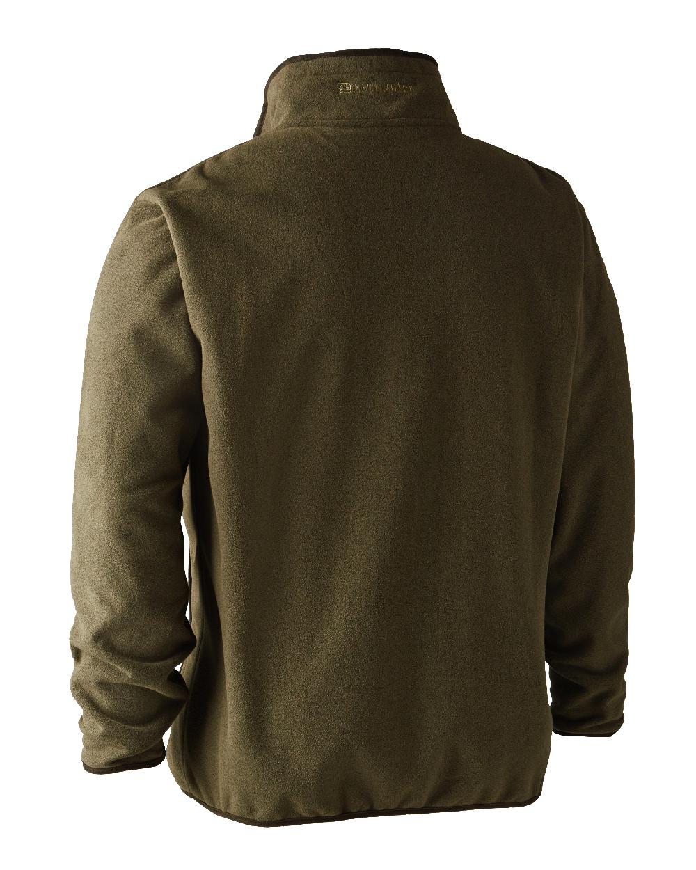 Canteen Orange coloured Deerhunter Gamekeeper Reversible Bonded Fleece Jacket on white background