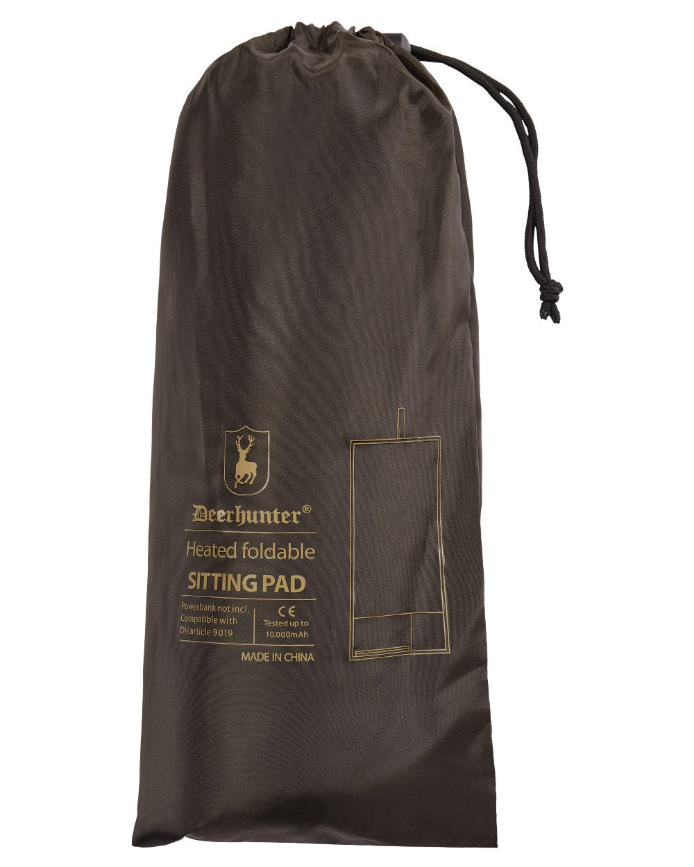 Wood coloured Deerhunter Heat Foldable Sitting Pad on white background