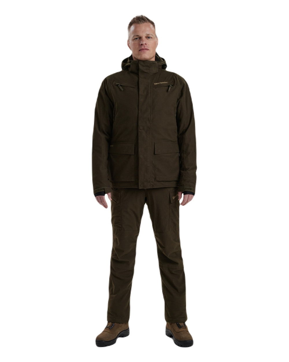 Wood coloured Deerhunter Heat Game Jacket on white background