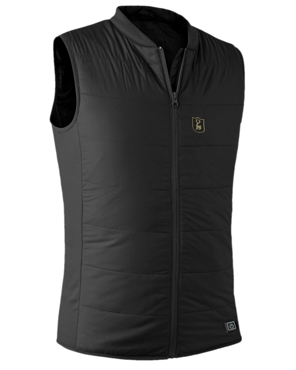 Black Coloured Deerhunter Heat Inner Waistcoat on white background