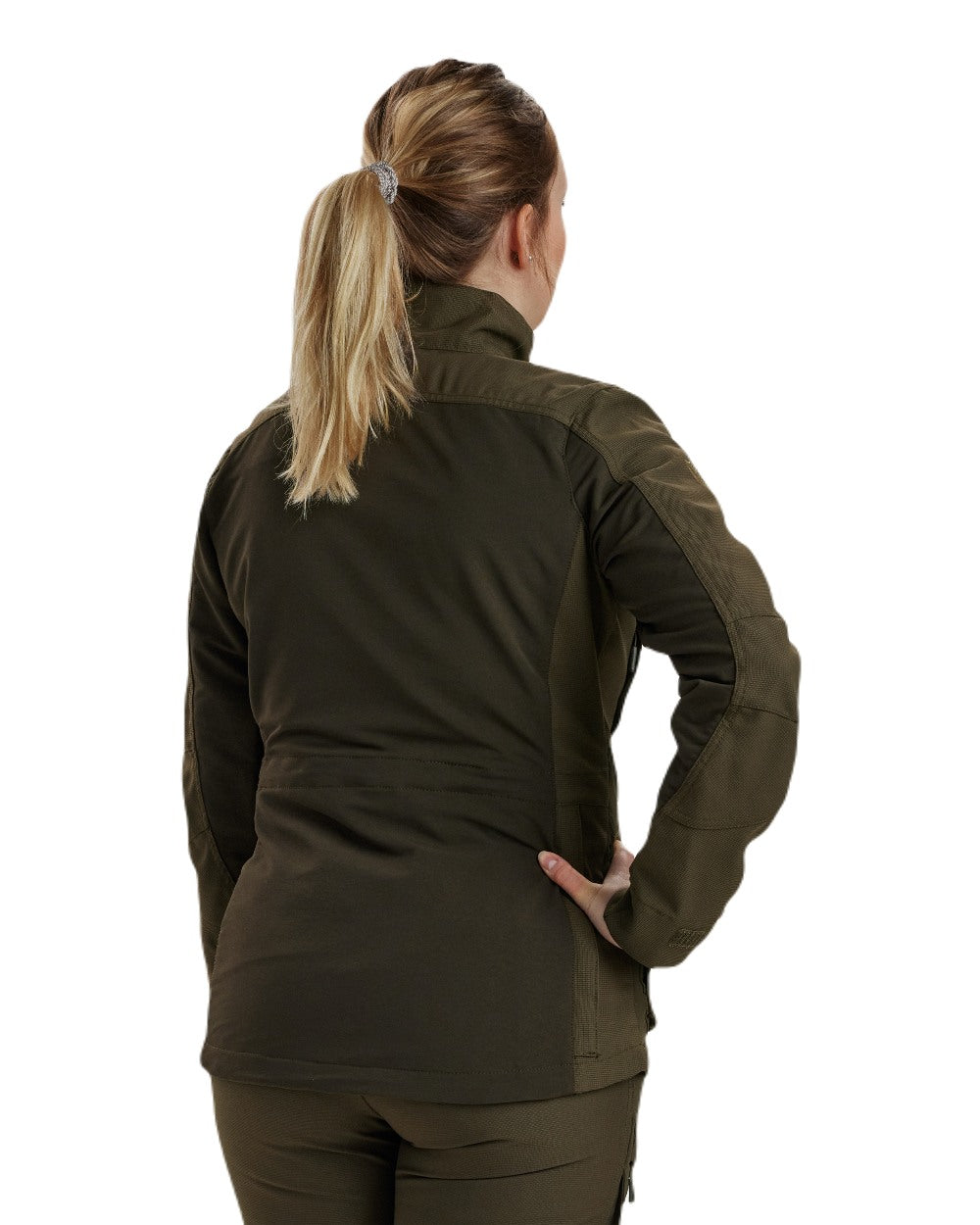 Palm Green coloured Deerhunter Lady Ann Extreme Jacket on white background