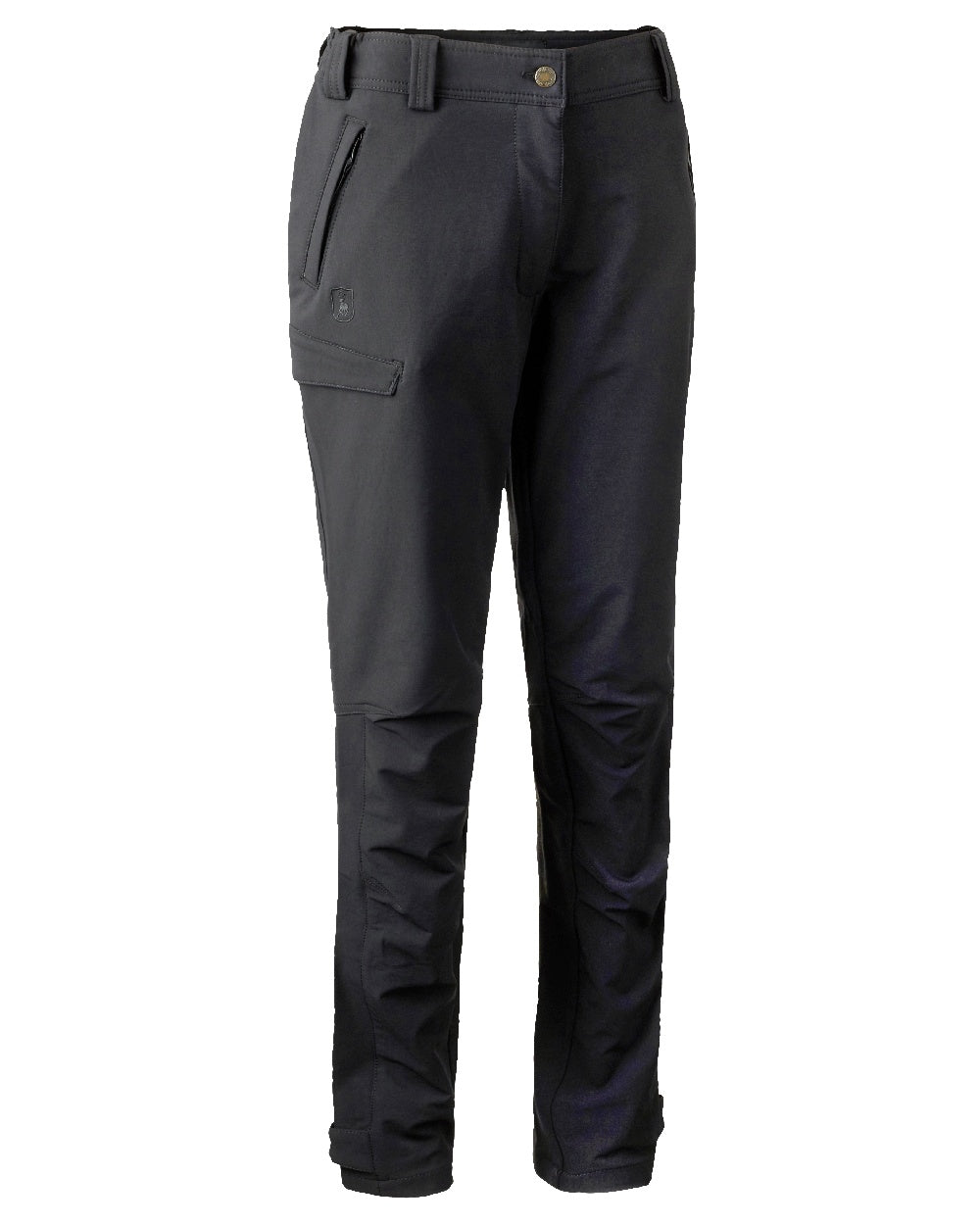 Black coloured Deerhunter Lady Ann Stretch Trousers on white background