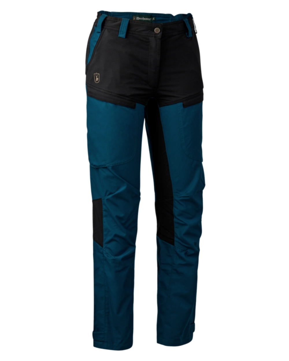 Pacific Blue coloured Deerhunter Lady Ann Trousers Clearance on white background