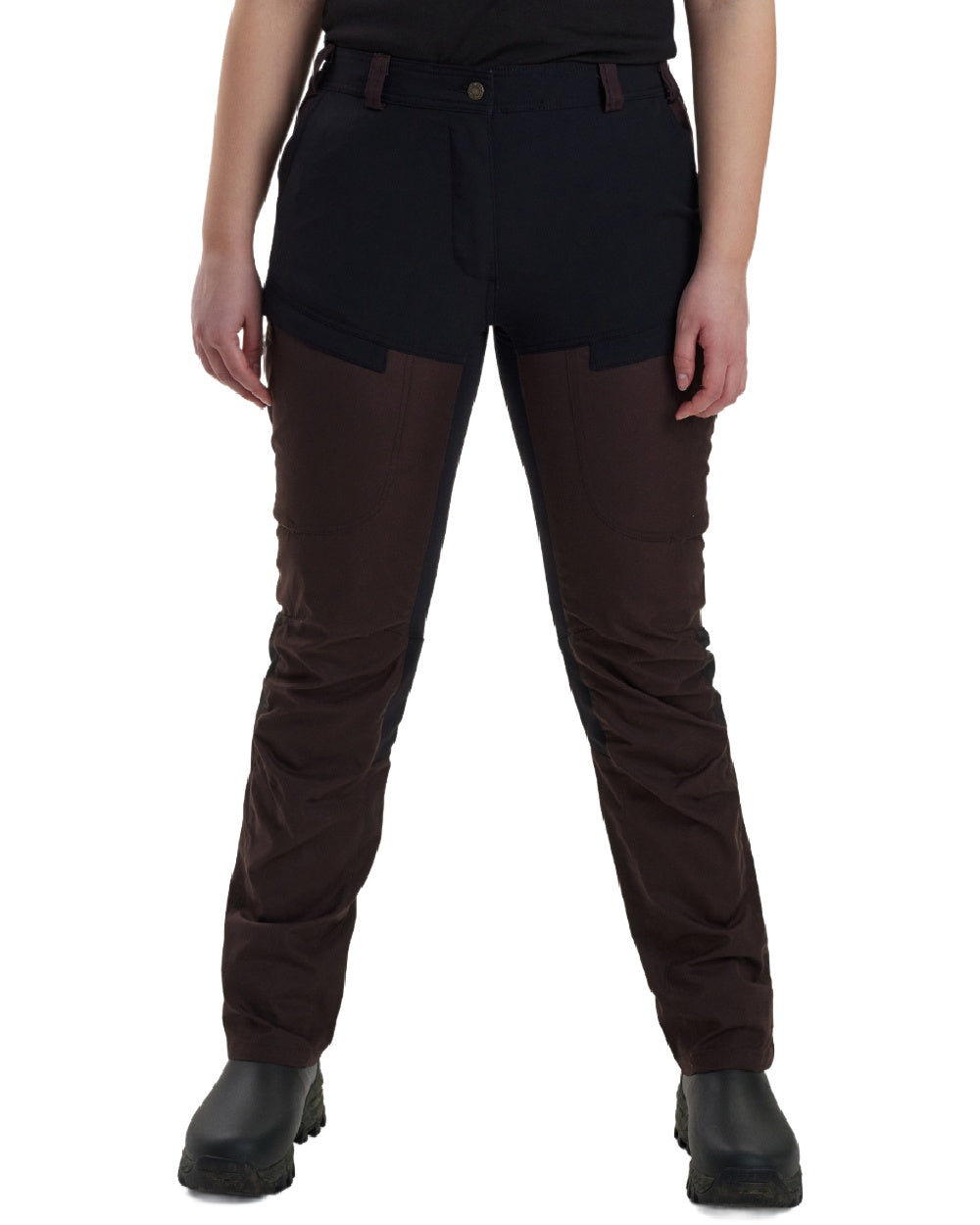 Dark Prune coloured Deerhunter Lady Ann Trousers on white background