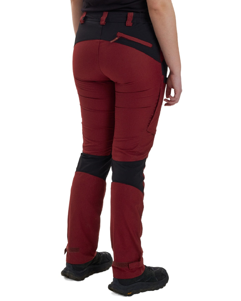 Oxblood Red coloured Deerhunter Lady Ann Trousers on white background