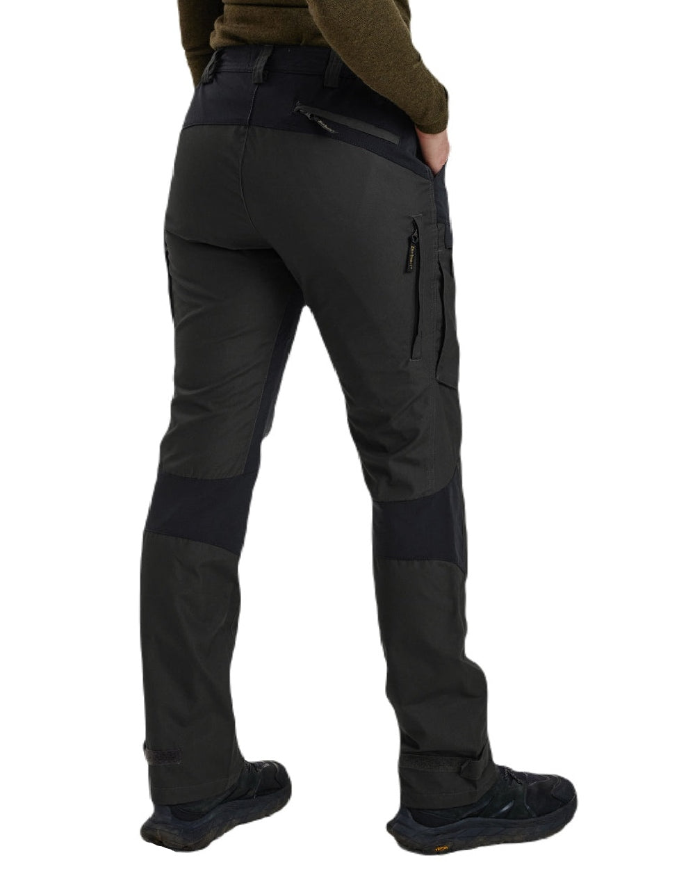 Black Ink coloured Deerhunter Lady Ann Trousers With Membrane on white background