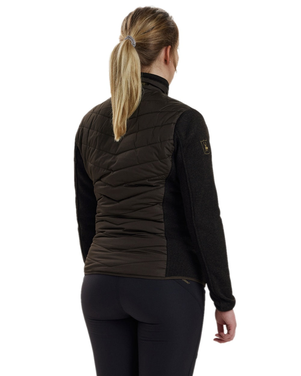 Brown Leaf Coloured Deerhunter Lady Caroline Padded Jacket on white background