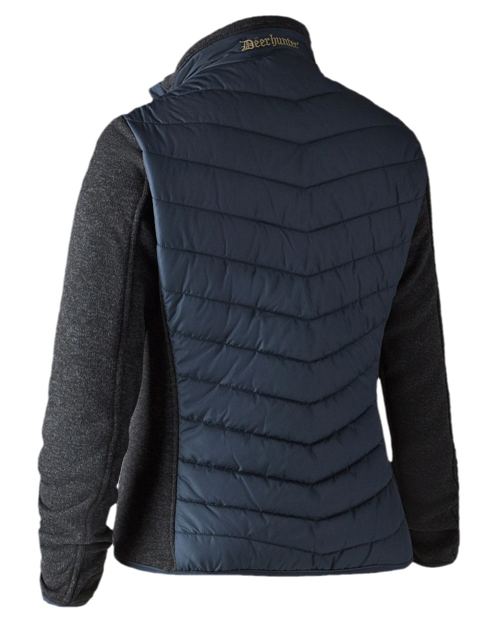 Dark Blue Coloured Deerhunter Lady Caroline Padded Jacket on white background