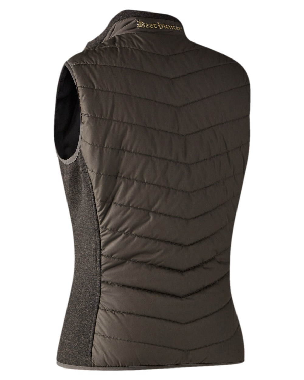 Brown Leaf Coloured Deerhunter Lady Caroline Padded Waistcoat on white background
