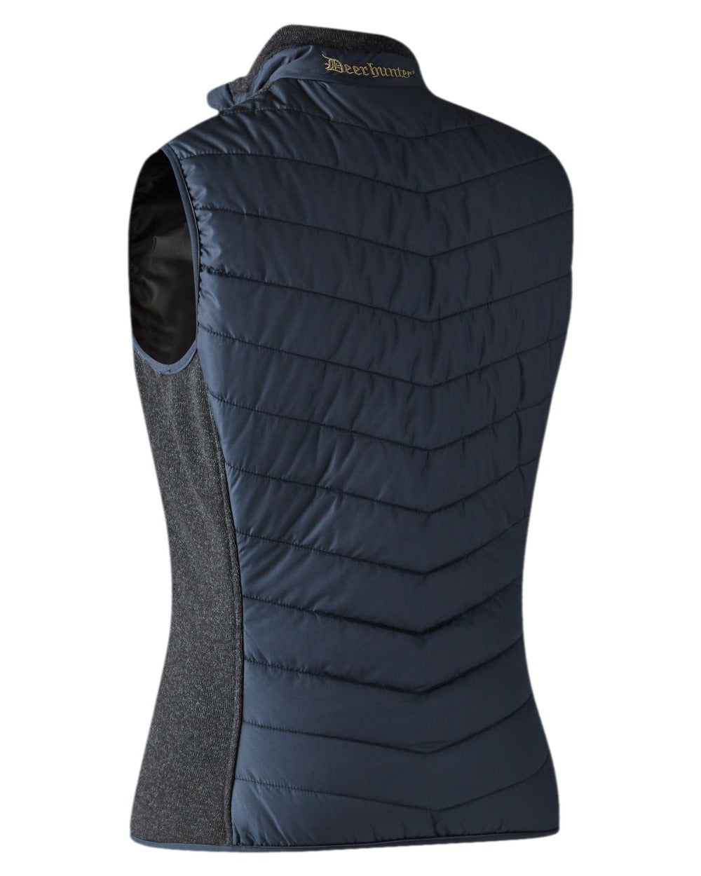 Dark Blue Coloured Deerhunter Lady Caroline Padded Waistcoat on white background