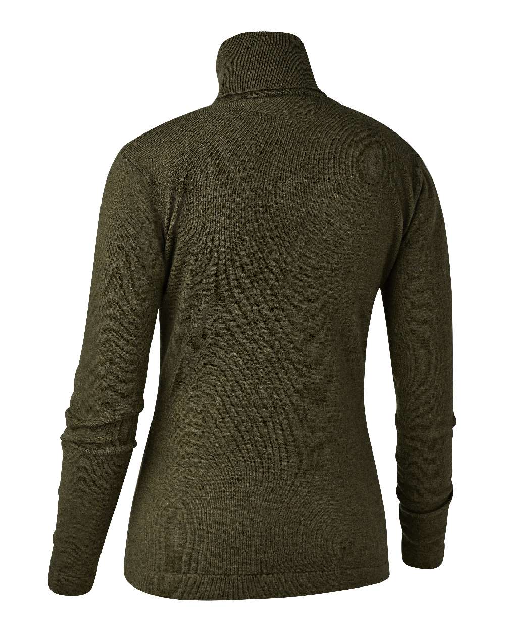 Cypress coloured Deerhunter Lady Darlington Roll Neck on white background