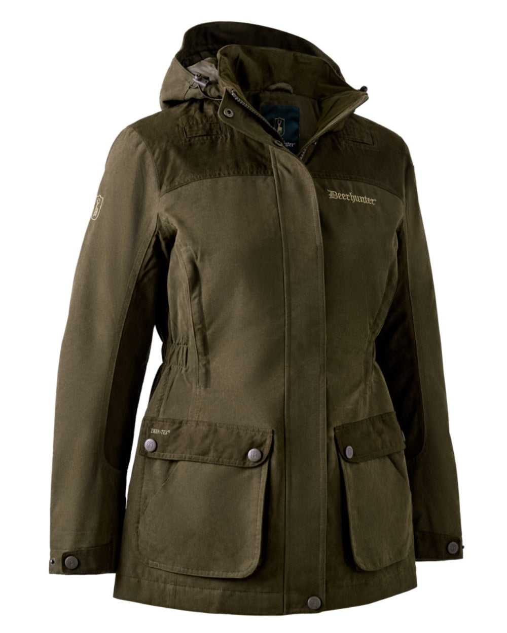 Tarmac Green Coloured Deerhunter Lady Eagle Jacket on white background