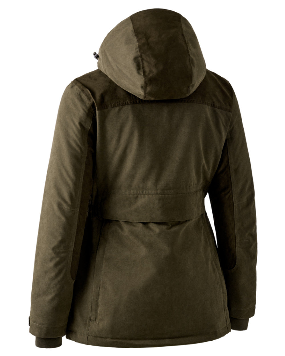 Tarmac Green coloured Deerhunter Lady Eagle Winter Jacket on white background