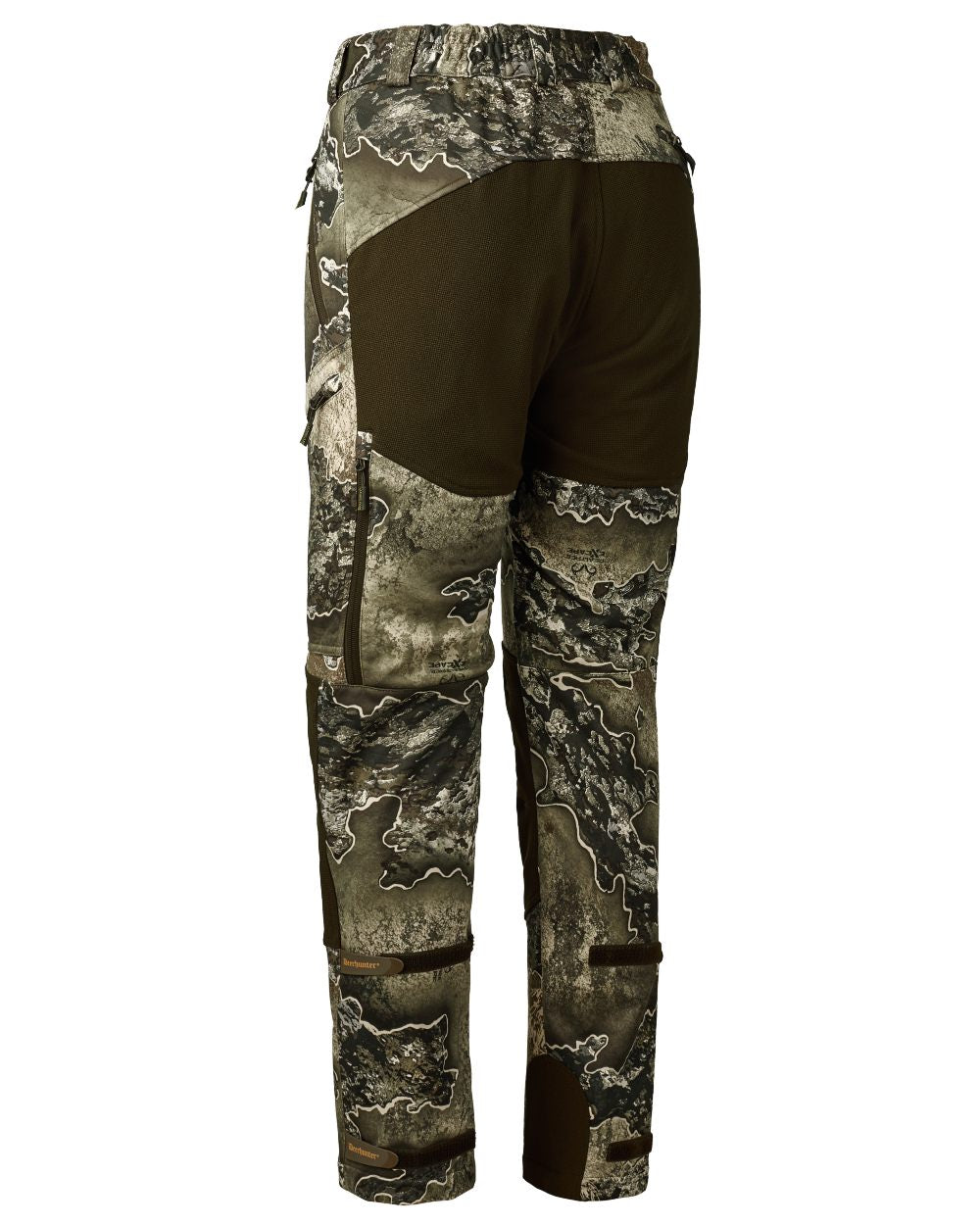 Realtree Excape coloured Deerhunter Lady Excape Softshell Trousers on white background