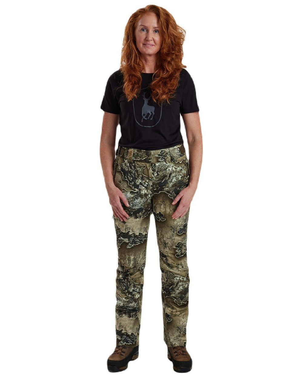 Realtree Excape coloured Deerhunter Lady Excape Winter Trousers on white background