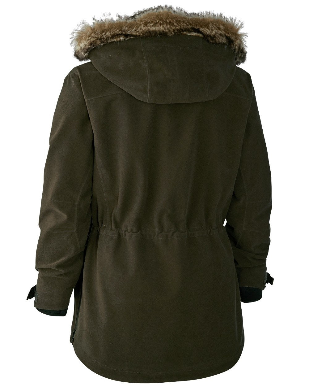 Peat coloured Deerhunter Lady Gabby Smock on white background