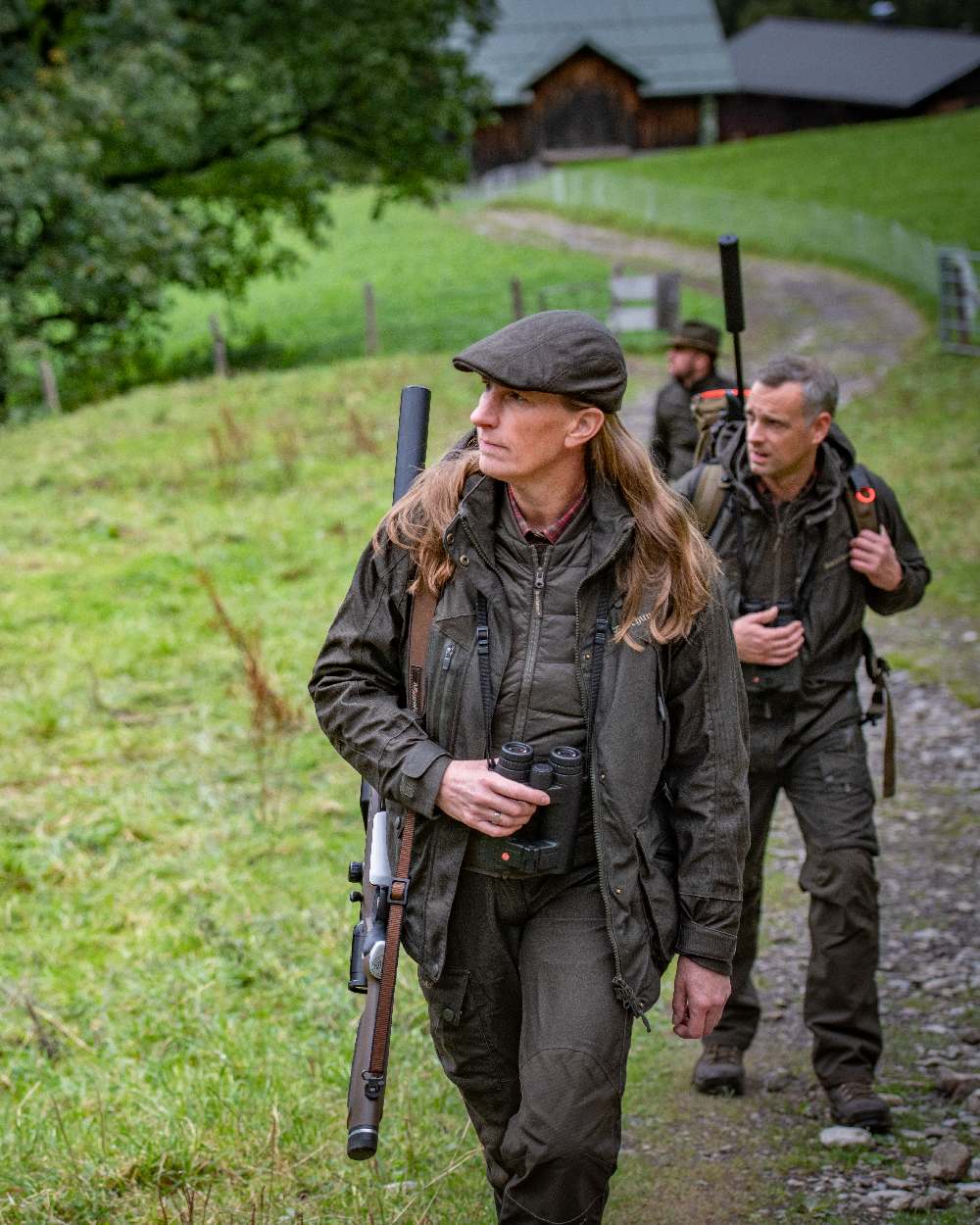 Deep Green Coloured Deerhunter Lady Heat Inner Waistcoat on house background