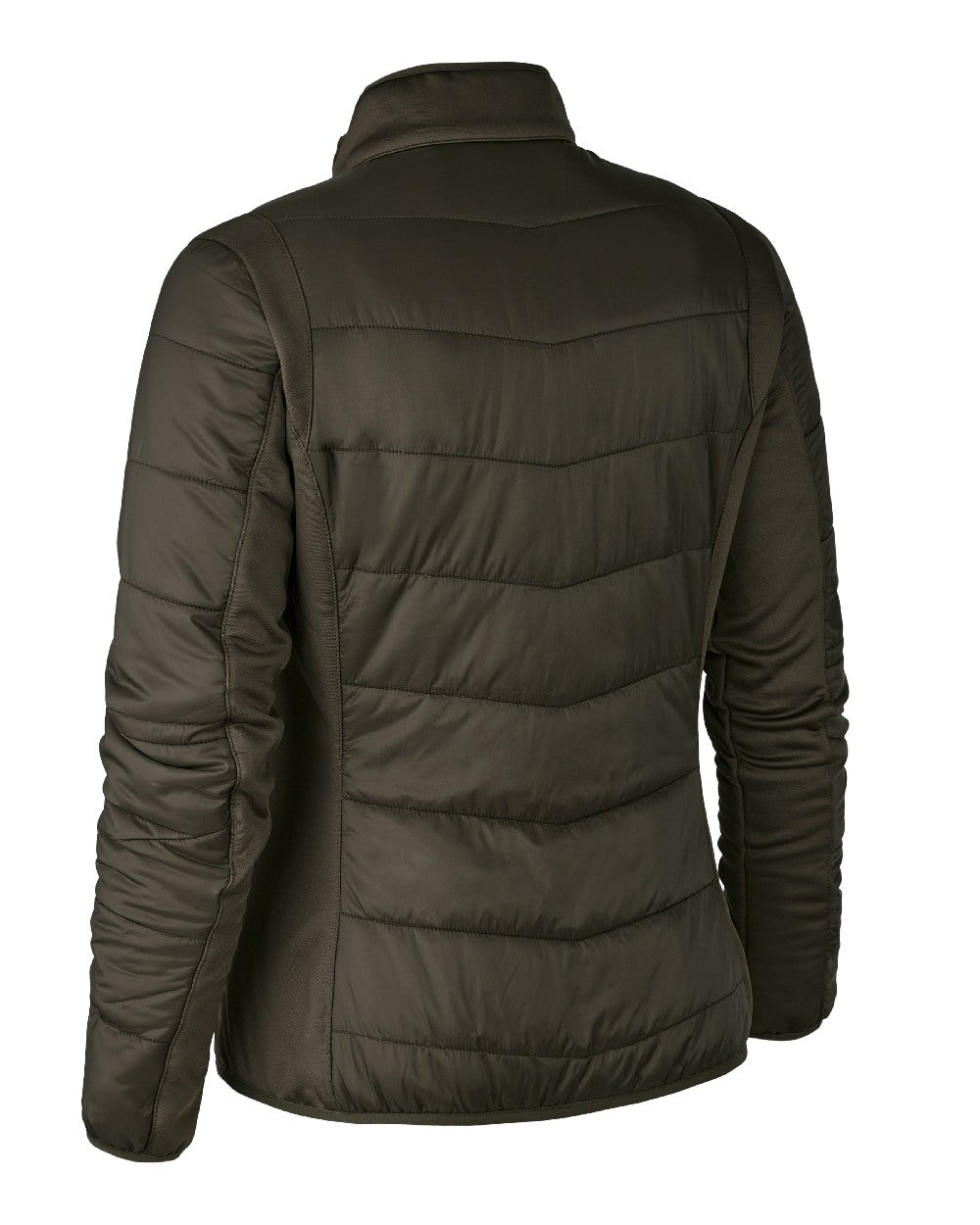 Wood coloured Deerhunter Lady Heat Padded Jacket on white background