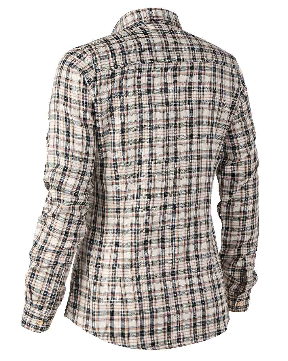 Blue Check coloured Deerhunter Lady Julia Shirt on white background