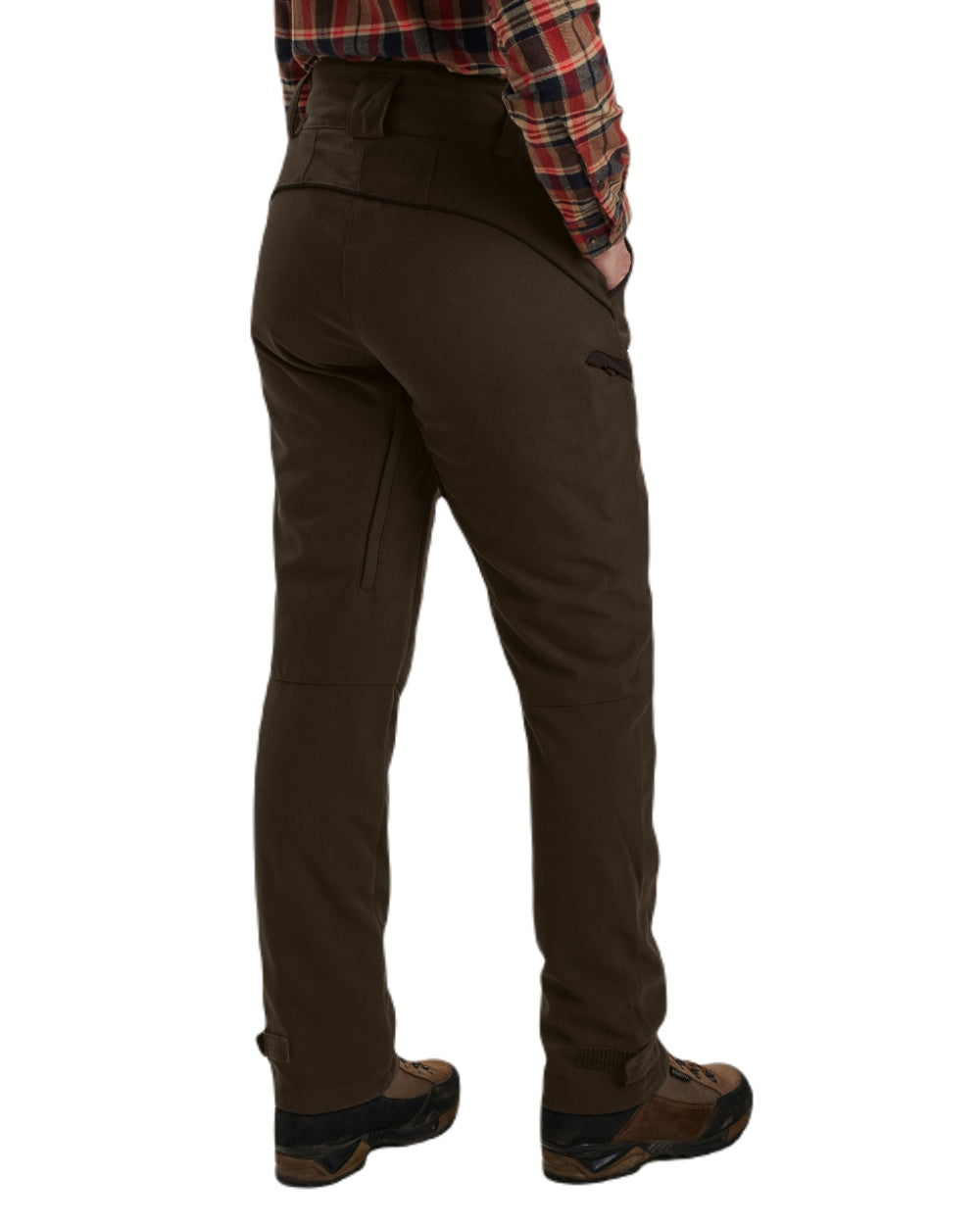 Wood coloured Deerhunter Lady Mary Extreme Waterproof Trousers on white background