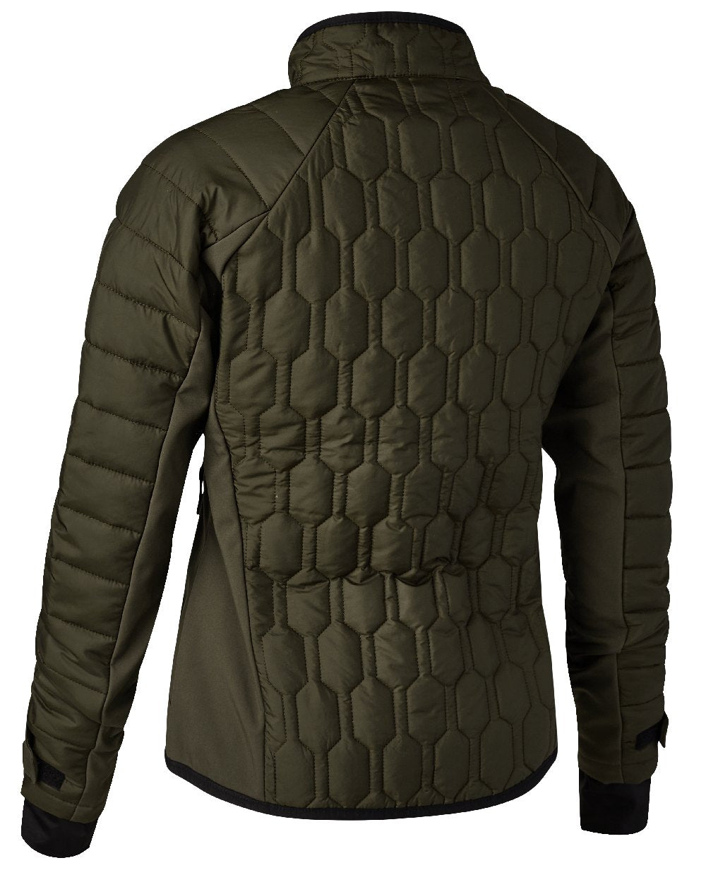 Forest Green coloured Deerhunter Lady Mossdale Quilted Jacket on white background