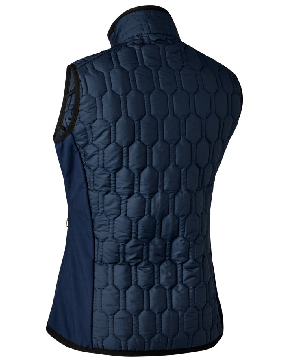 Dress Blue coloured Deerhunter Lady Mossdale Quilted Waistcoat on white background