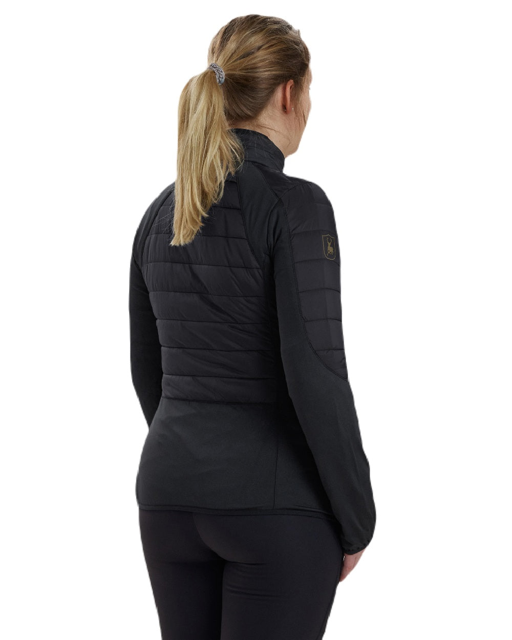 Black coloured Deerhunter Lady Pine Padded Inner Jacket on white background