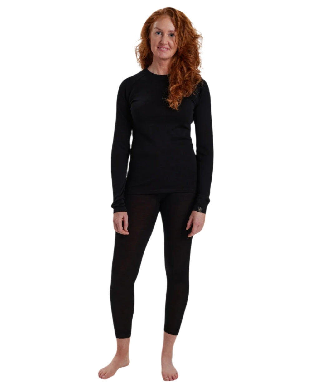 Black Oak coloured Deerhunter Lady Quinn Merino Undershirt on white background