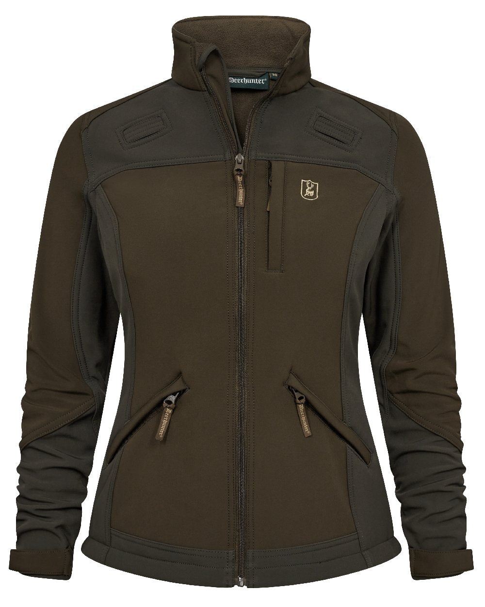 Fallen Leaf coloured Deerhunter Lady Roja Softshell Jacket on white background